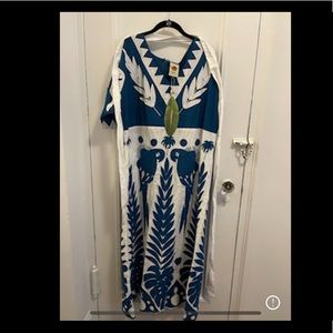 NWT - Farm Rio Patchwork Embroidered Maxi Dress - So fun!